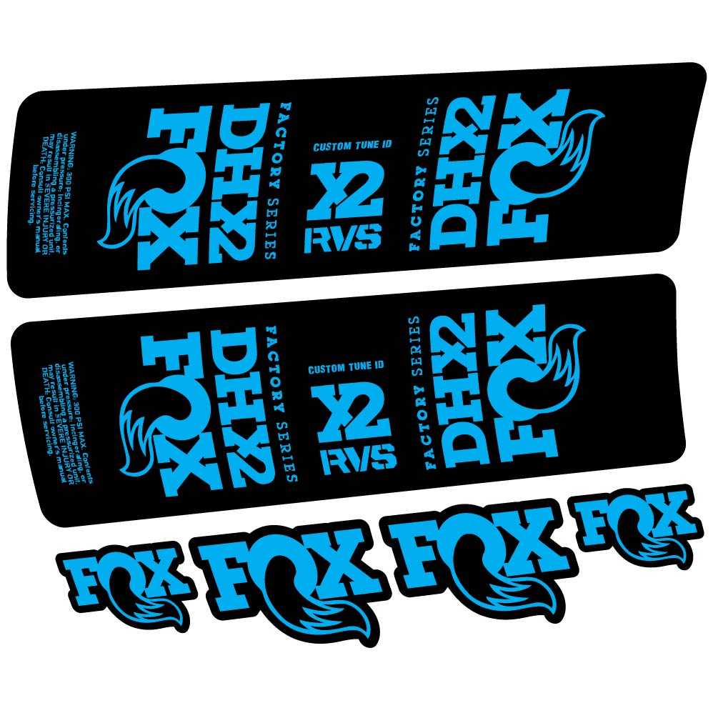 Decal Fox DHX2 2019, Shock Absorber, bike sticker vinyl