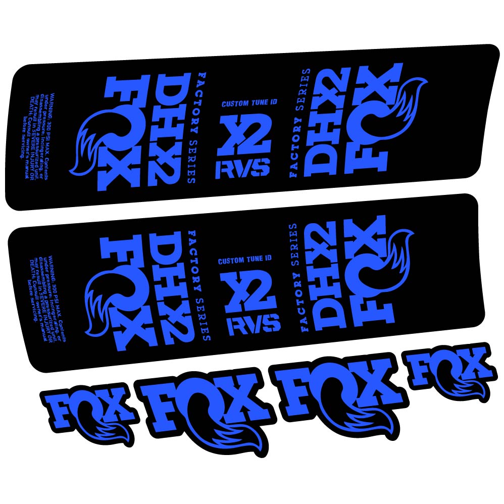 Decal Fox DHX2 2019, Shock Absorber, bike sticker vinyl