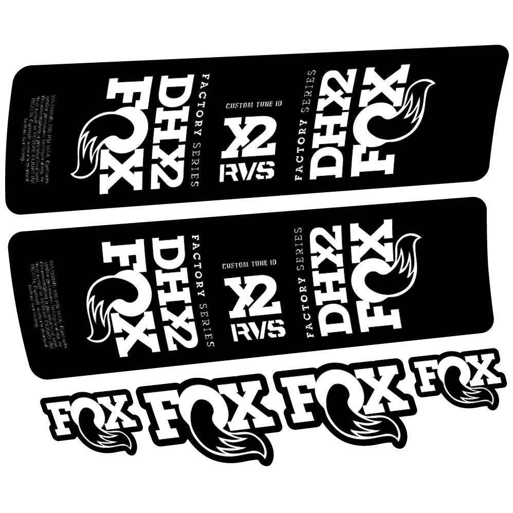 Decal Fox DHX2 2019, Shock Absorber, bike sticker vinyl
