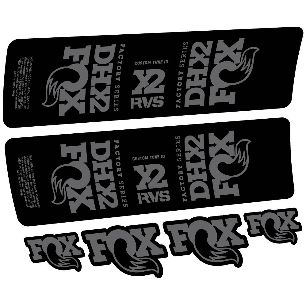 Decal Fox DHX2 2019, Shock Absorber, bike sticker vinyl