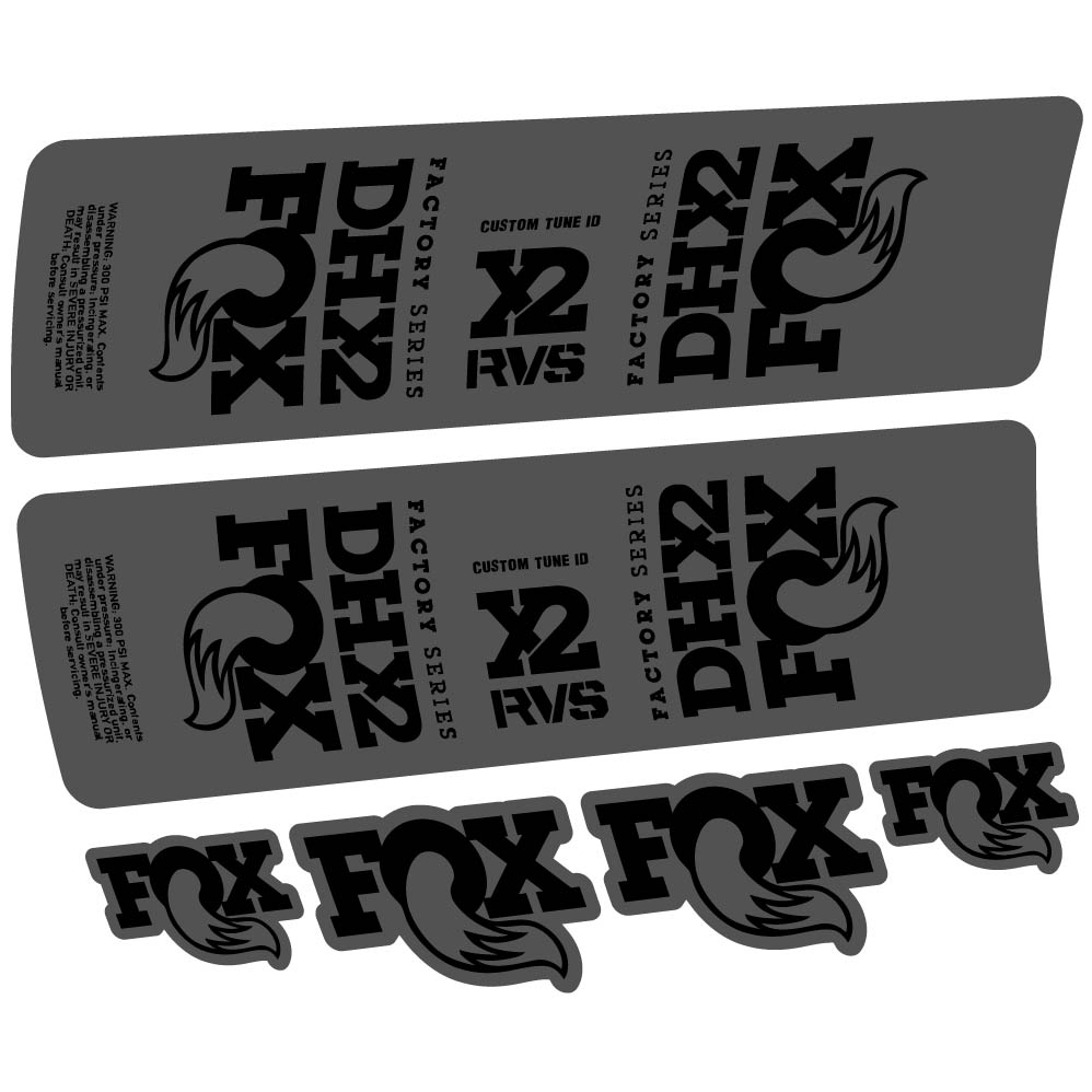 Decal Fox DHX2 2019, Shock Absorber, bike sticker vinyl