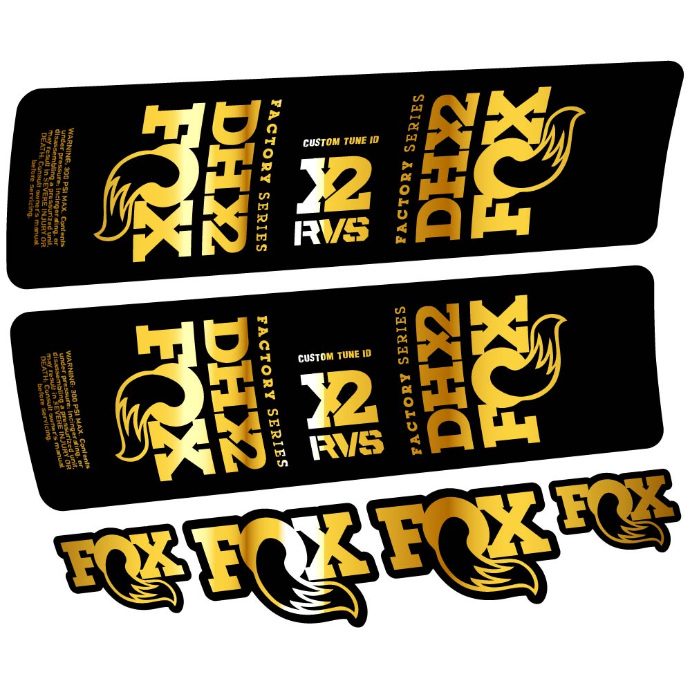 Decal Fox DHX2 2019, Shock Absorber, bike sticker vinyl