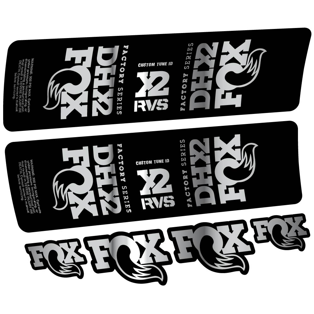 Decal Fox DHX2 2019, Shock Absorber, bike sticker vinyl