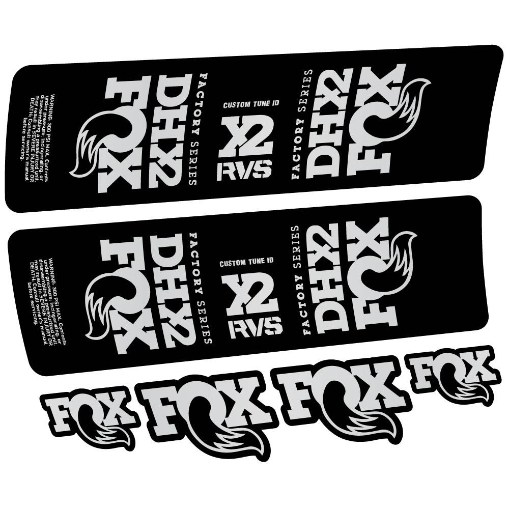 Decal Fox DHX2 2019, Shock Absorber, bike sticker vinyl