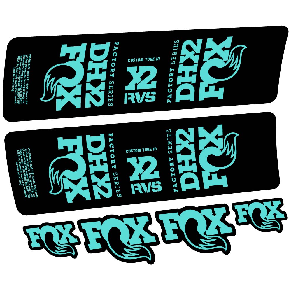 Decal Fox DHX2 2019, Shock Absorber, bike sticker vinyl