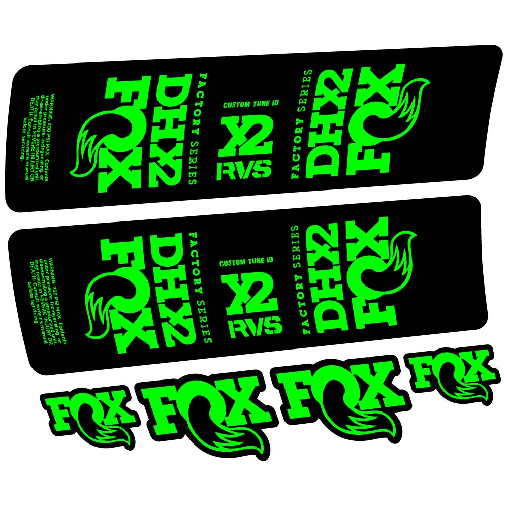 Decal Fox DHX2 2019, Shock Absorber, bike sticker vinyl