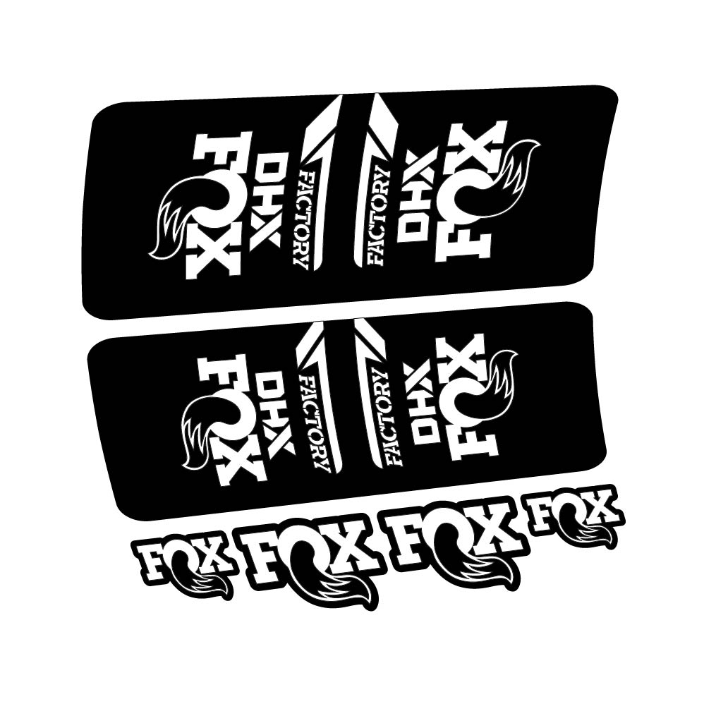 Aufkleber Fox DHX Factory 2022, Stoßdämpfer, Fahrradaufkleber Vinyl