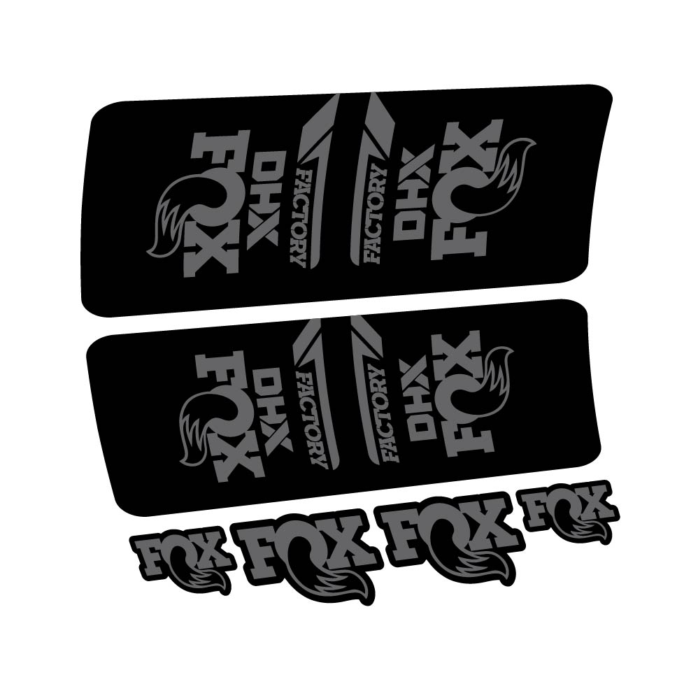 Aufkleber Fox DHX Factory 2022, Stoßdämpfer, Fahrradaufkleber Vinyl