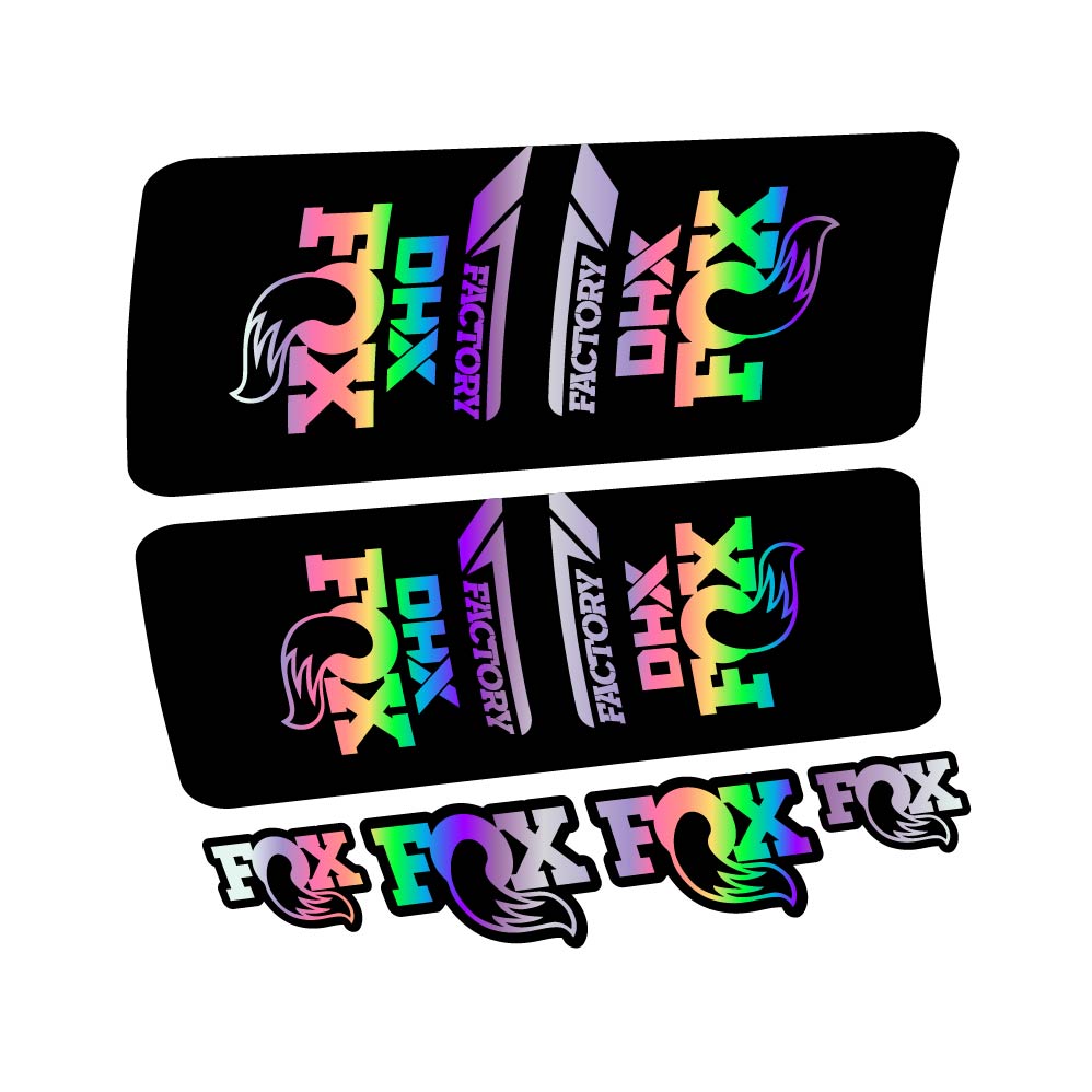 Aufkleber Fox DHX Factory 2022, Stoßdämpfer, Fahrradaufkleber Vinyl