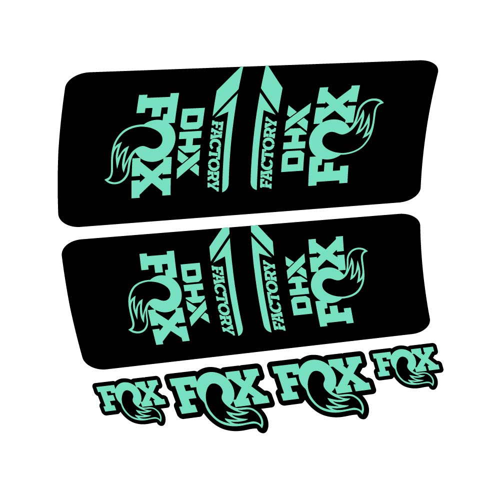 Aufkleber Fox DHX Factory 2022, Stoßdämpfer, Fahrradaufkleber Vinyl