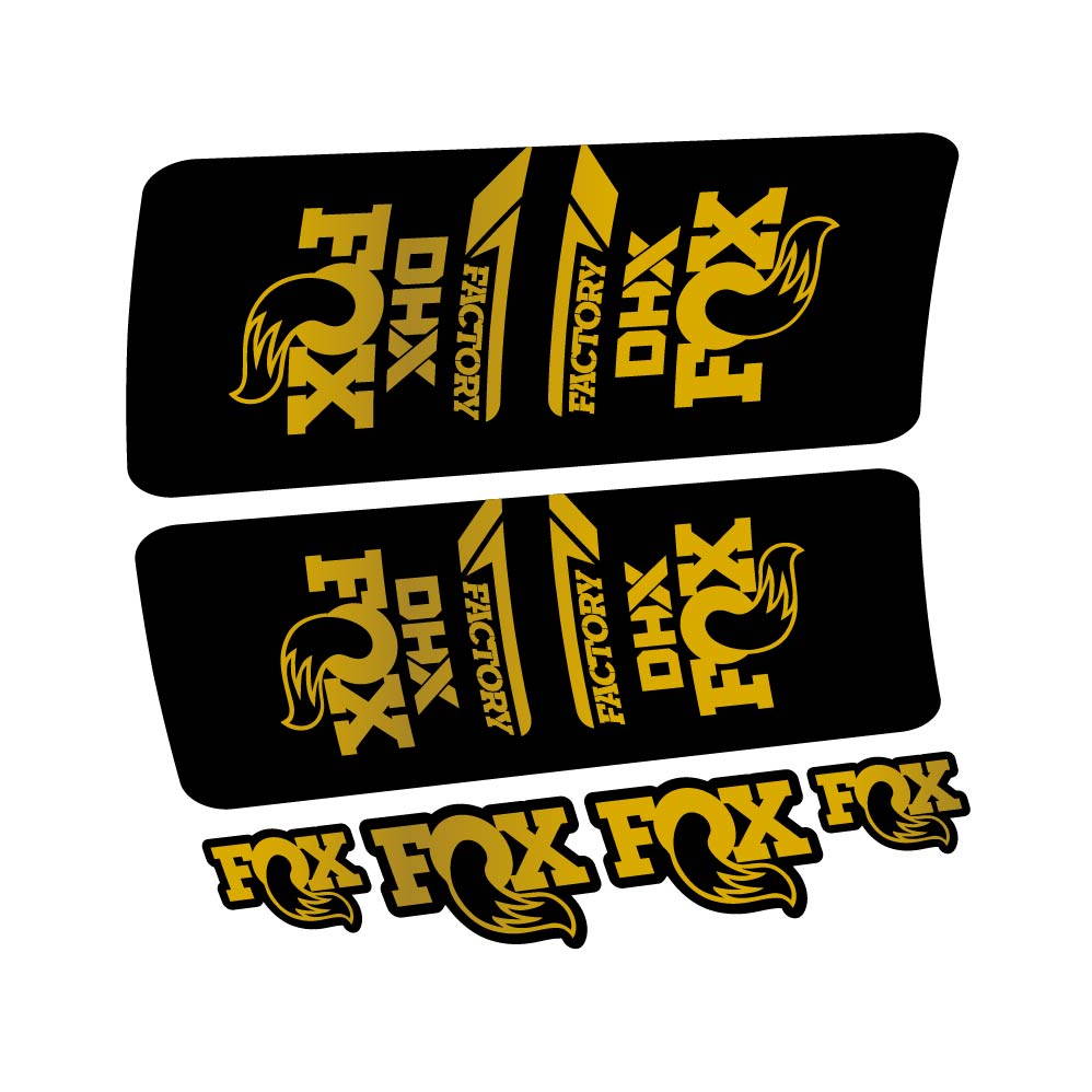 Aufkleber Fox DHX Factory 2022, Stoßdämpfer, Fahrradaufkleber Vinyl