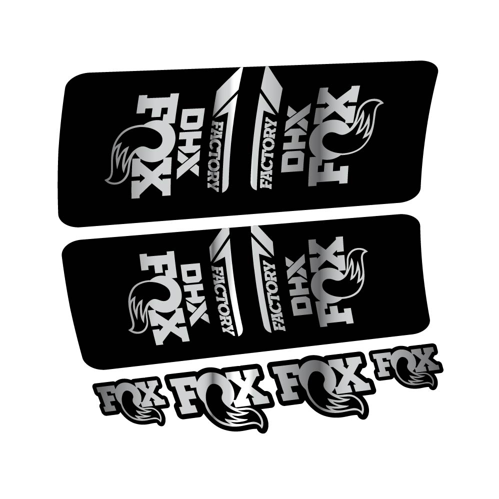 Aufkleber Fox DHX Factory 2022, Stoßdämpfer, Fahrradaufkleber Vinyl