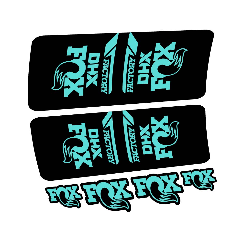 Aufkleber Fox DHX Factory 2022, Stoßdämpfer, Fahrradaufkleber Vinyl