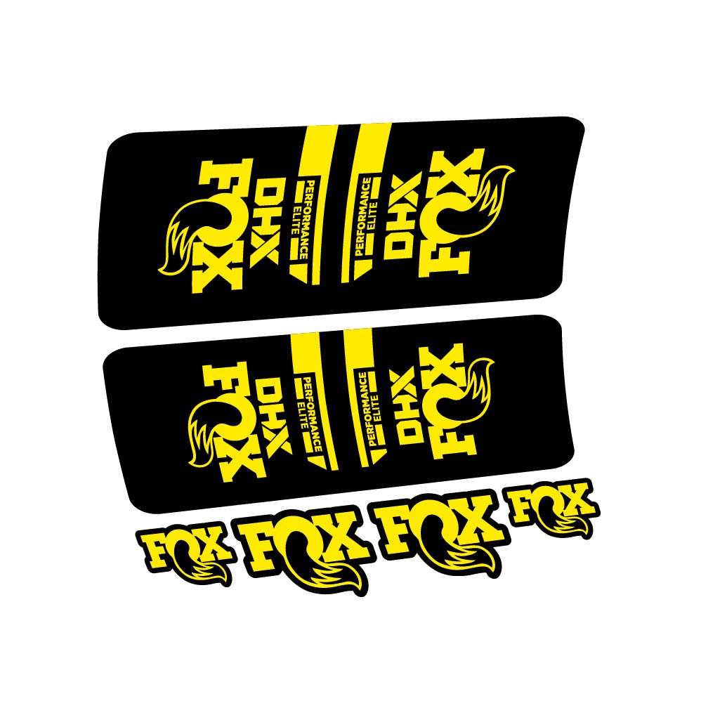 Decal Fox DHX Elite 2022, Shock Absorber, bike sticker vinyl