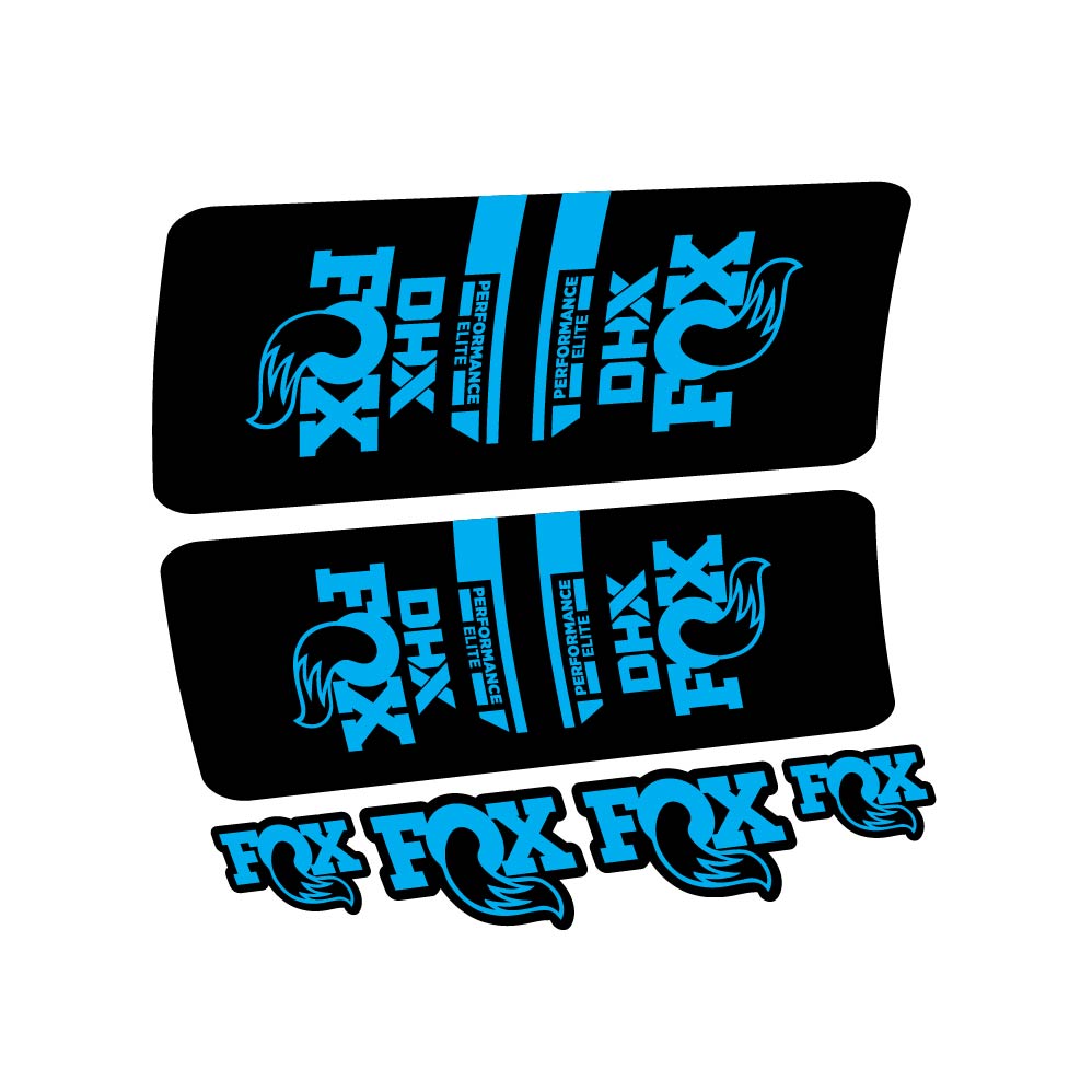 Decal Fox DHX Elite 2022, Shock Absorber, bike sticker vinyl