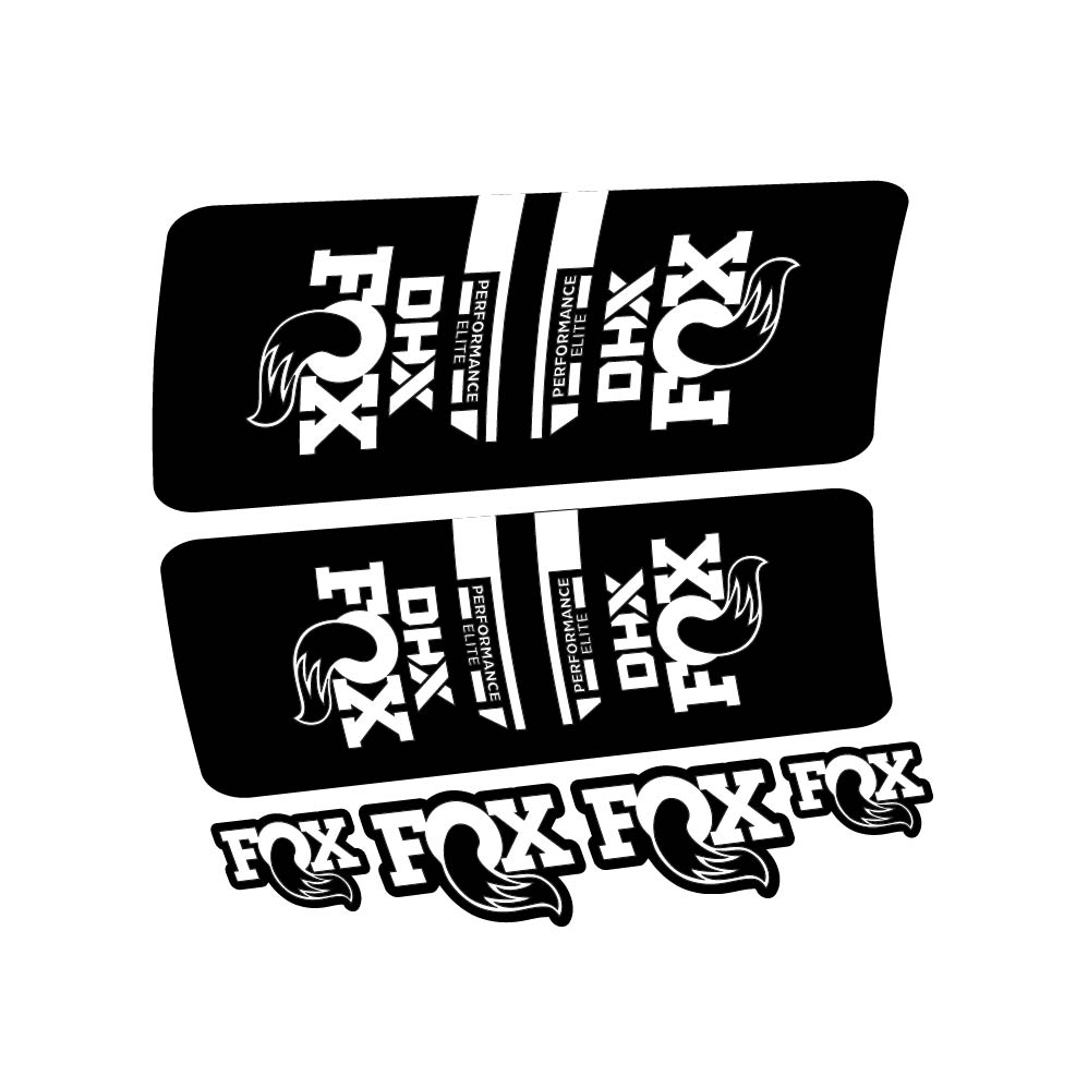 Decal Fox DHX Elite 2022, Shock Absorber, bike sticker vinyl