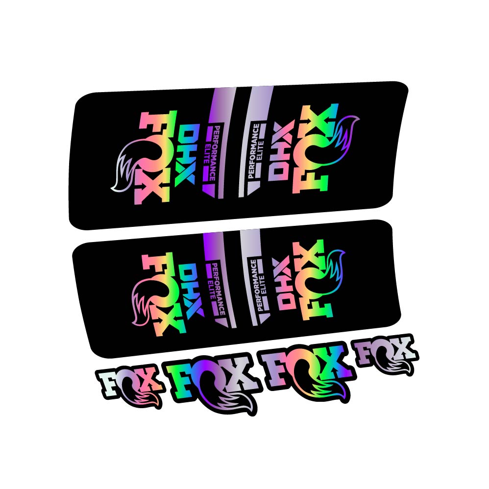 Decal Fox DHX Elite 2022, Shock Absorber, bike sticker vinyl
