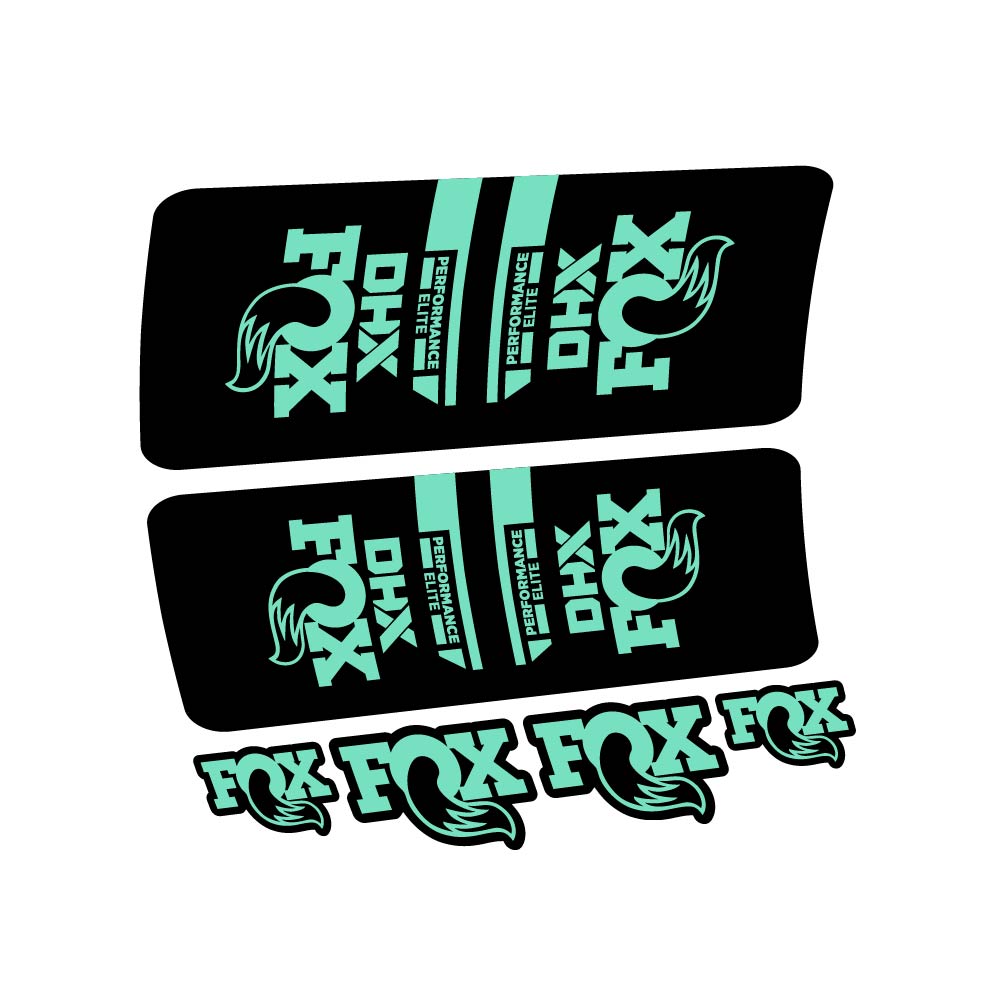 Decal Fox DHX Elite 2022, Shock Absorber, bike sticker vinyl