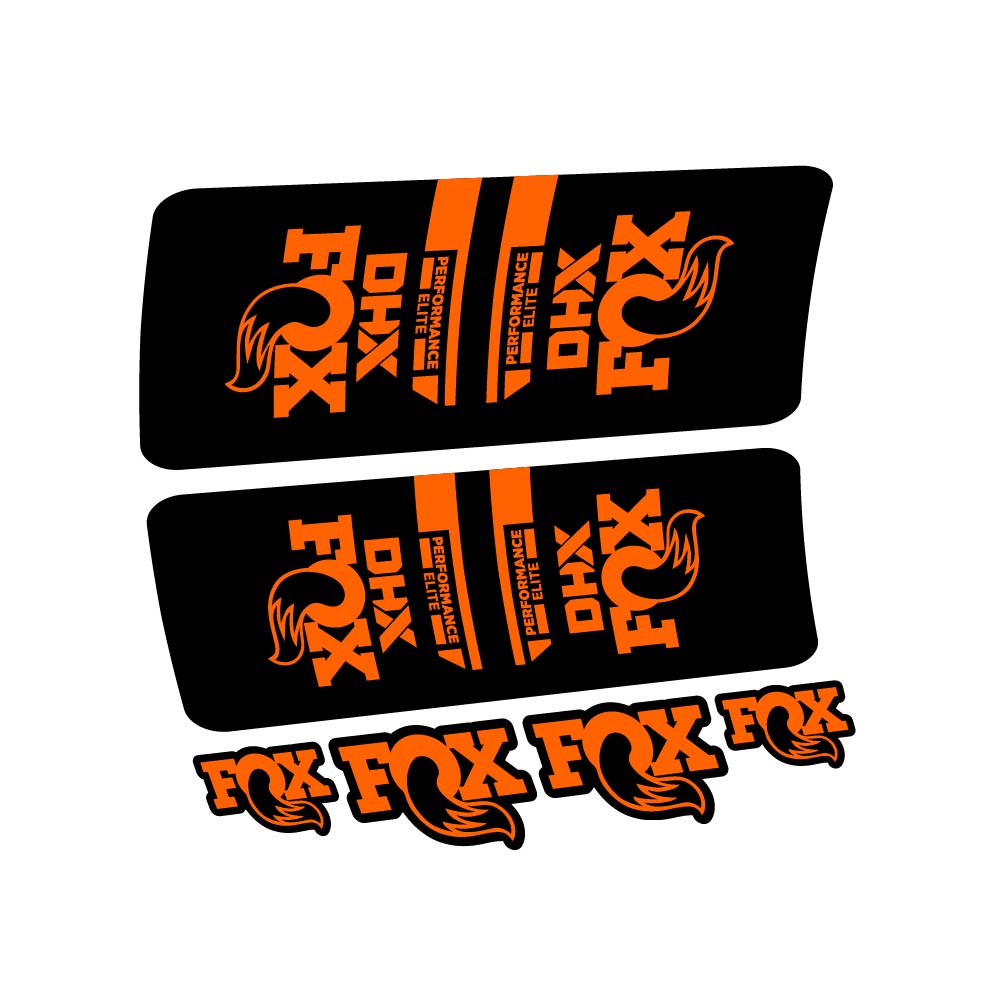 Decal Fox DHX Elite 2022, Shock Absorber, bike sticker vinyl