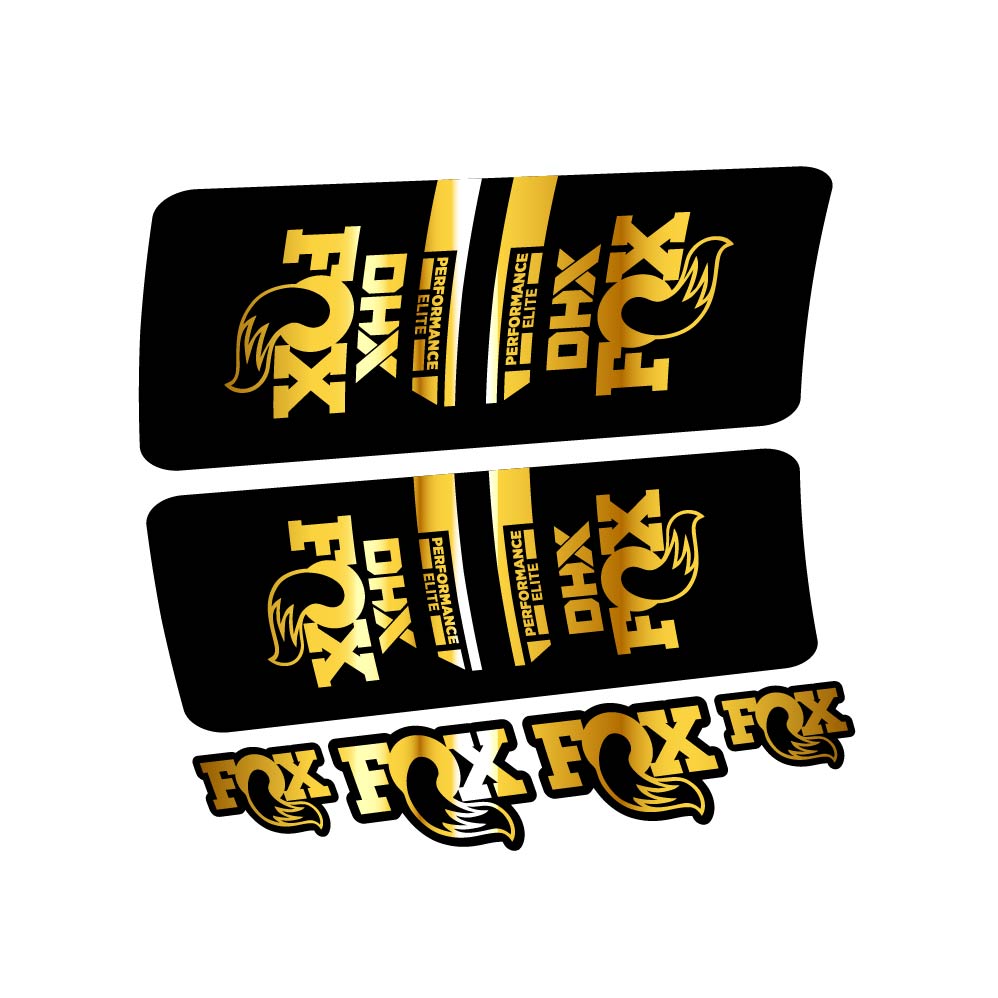 Decal Fox DHX Elite 2022, Shock Absorber, bike sticker vinyl