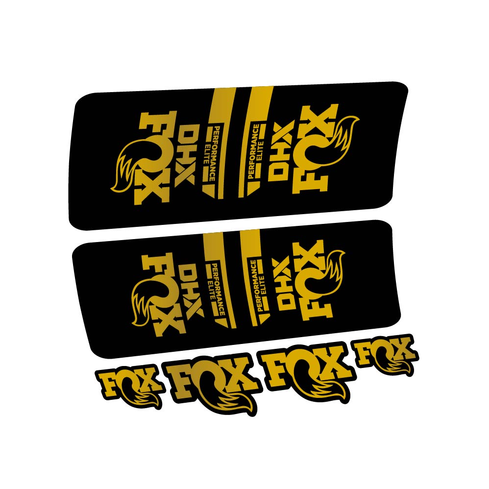 Decal Fox DHX Elite 2022, Shock Absorber, bike sticker vinyl