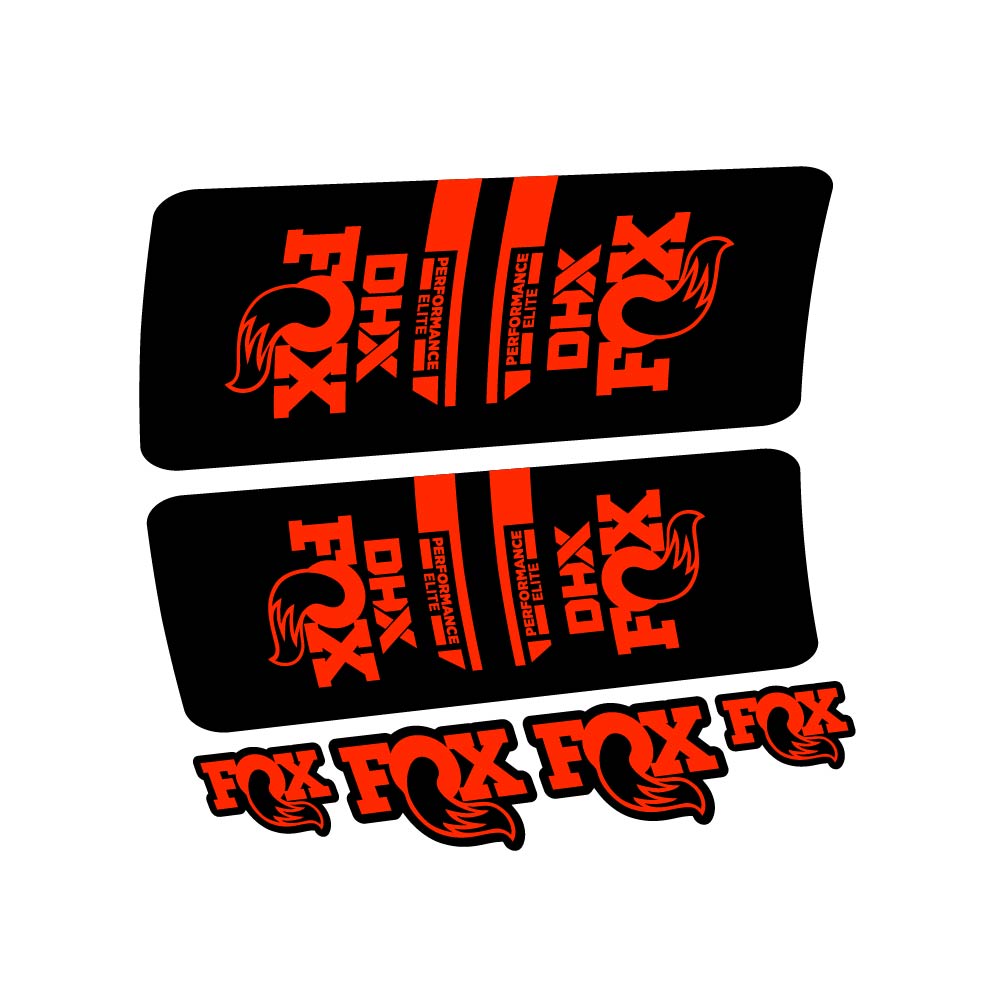 Decal Fox DHX Elite 2022, Shock Absorber, bike sticker vinyl