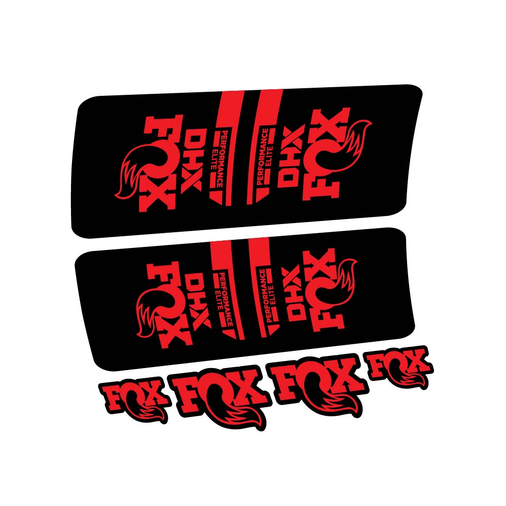 Decal Fox DHX Elite 2022, Shock Absorber, bike sticker vinyl