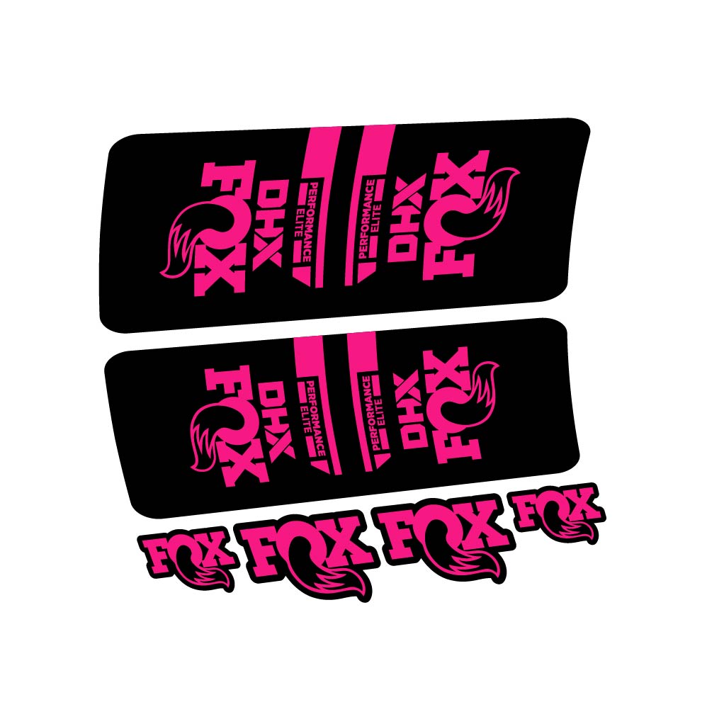 Decal Fox DHX Elite 2022, Shock Absorber, bike sticker vinyl