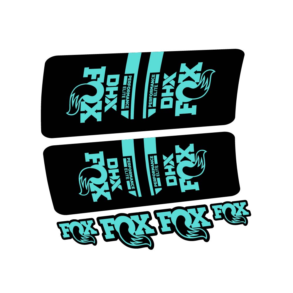 Decal Fox DHX Elite 2022, Shock Absorber, bike sticker vinyl