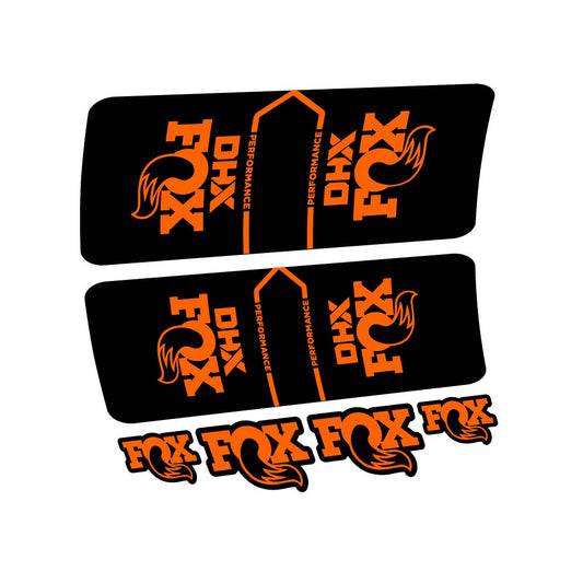 Orange decal for Fox DHX Performance 2022 rear shock – bike sticker vinyl