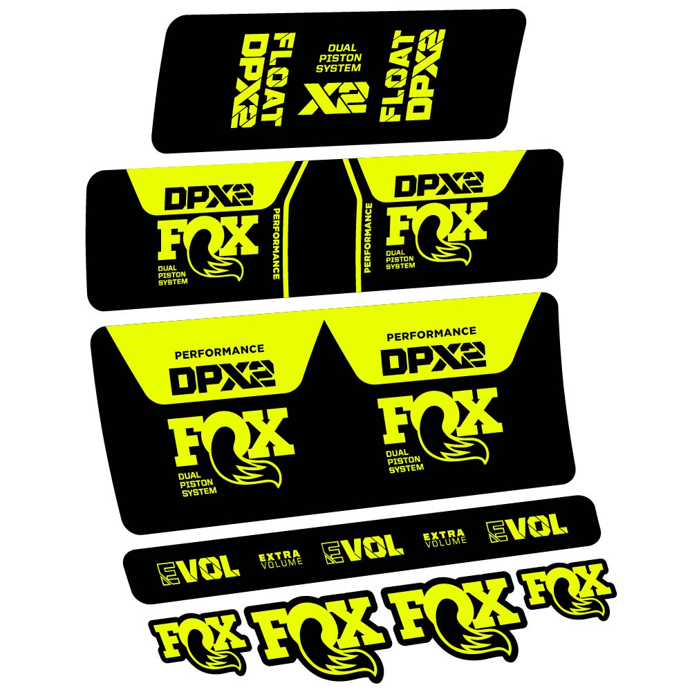 Decal Fox DPX2 Performance 2021, Shock Absorber, bike sticker vinyl