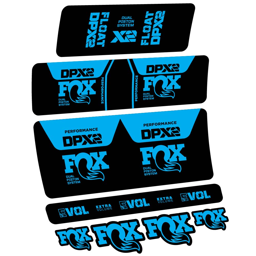 Decal Fox DPX2 Performance 2021, Shock Absorber, bike sticker vinyl