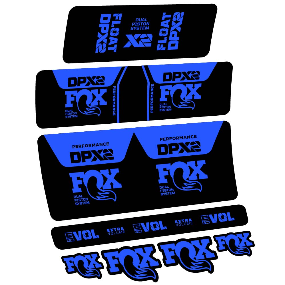 Decal Fox DPX2 Performance 2021, Shock Absorber, bike sticker vinyl