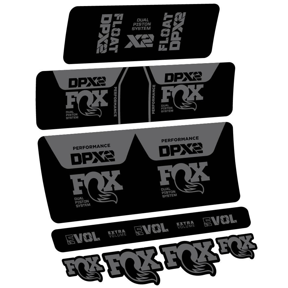 Decal Fox DPX2 Performance 2021, Shock Absorber, bike sticker vinyl