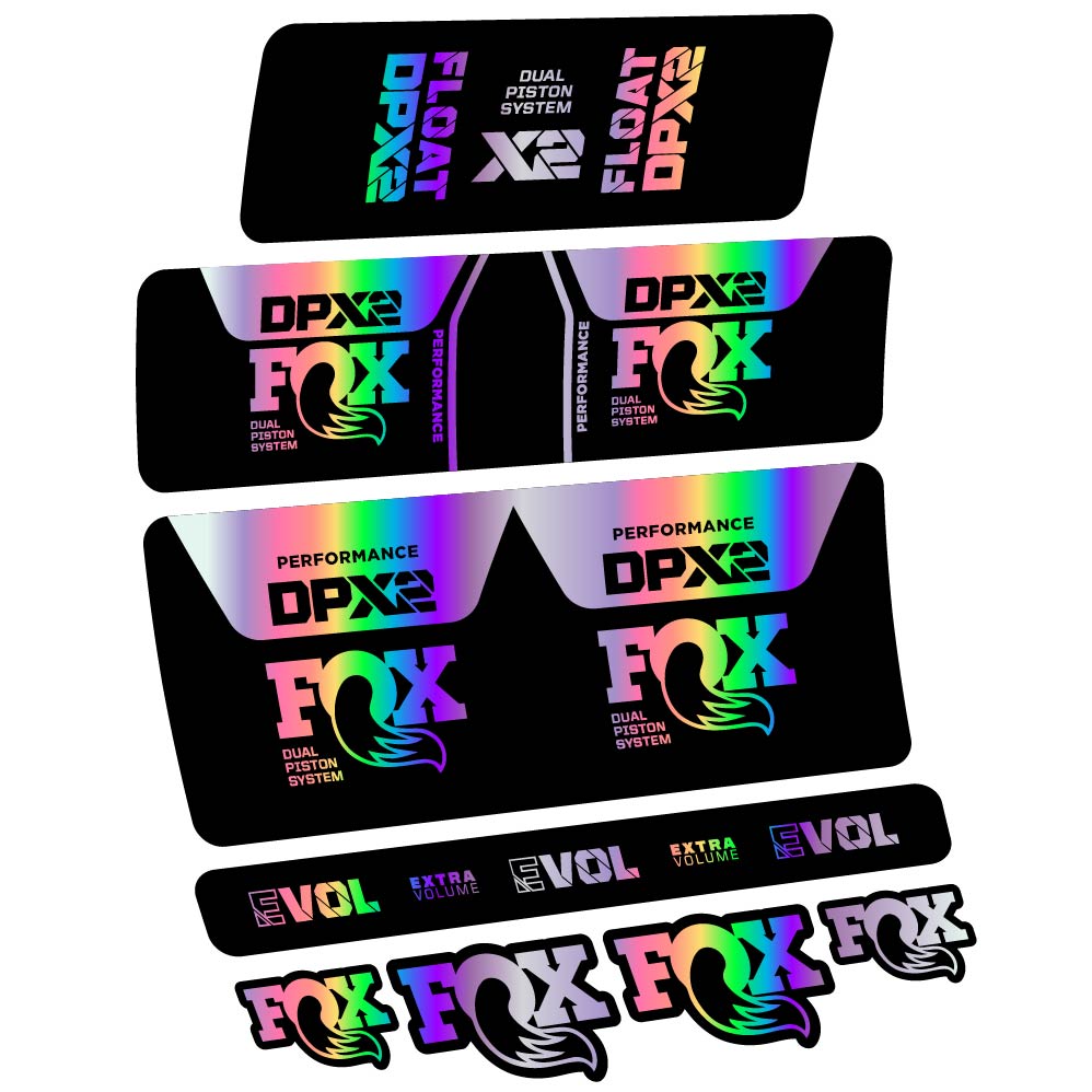Decal Fox DPX2 Performance 2021, Shock Absorber, bike sticker vinyl