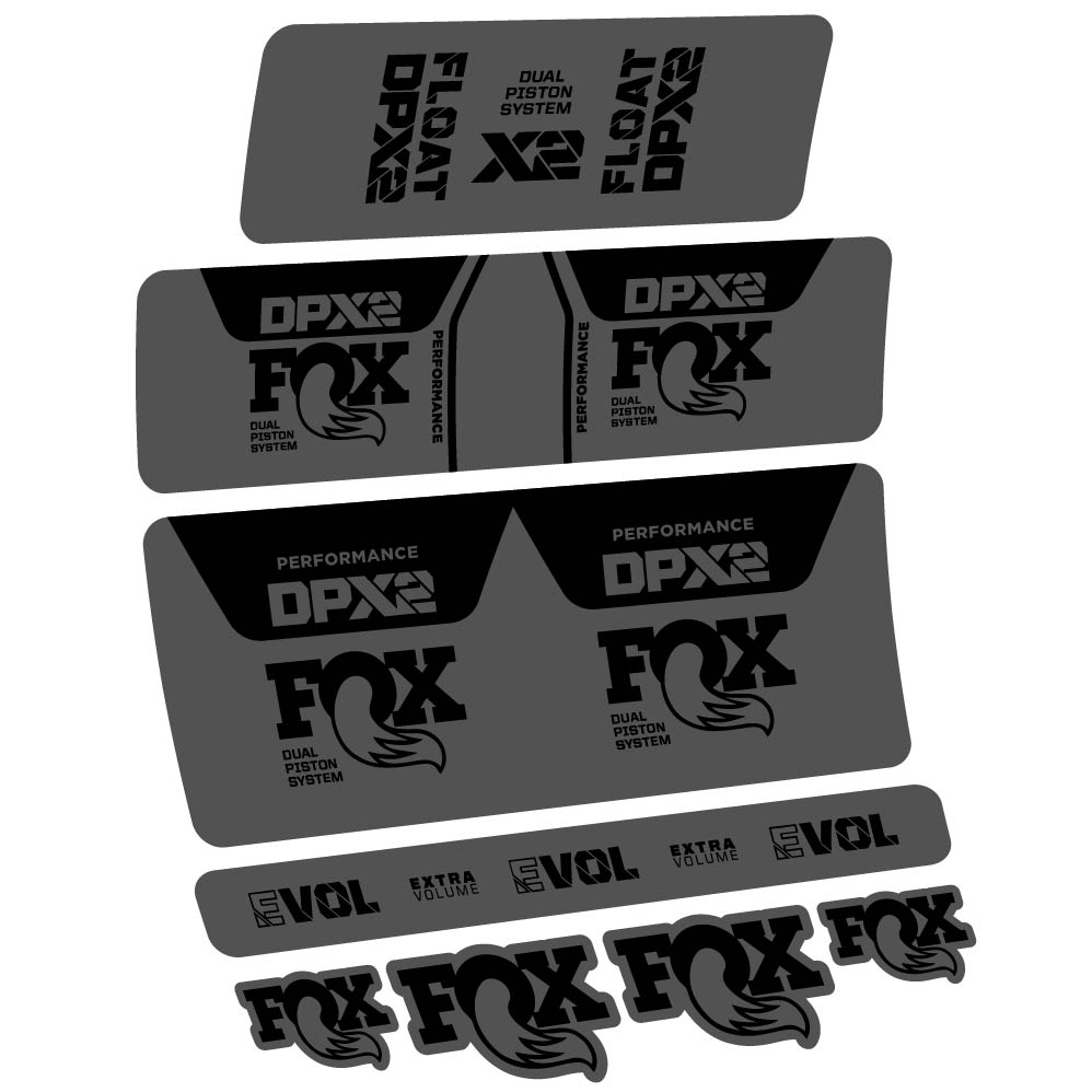 Decal Fox DPX2 Performance 2021, Shock Absorber, bike sticker vinyl