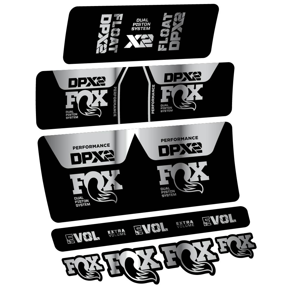 Decal Fox DPX2 Performance 2021, Shock Absorber, bike sticker vinyl