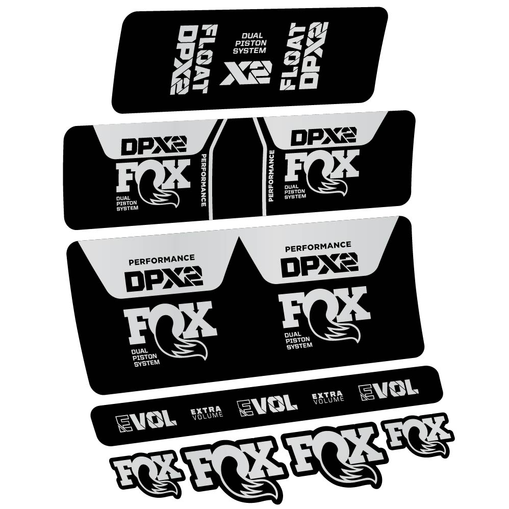 Decal Fox DPX2 Performance 2021, Shock Absorber, bike sticker vinyl