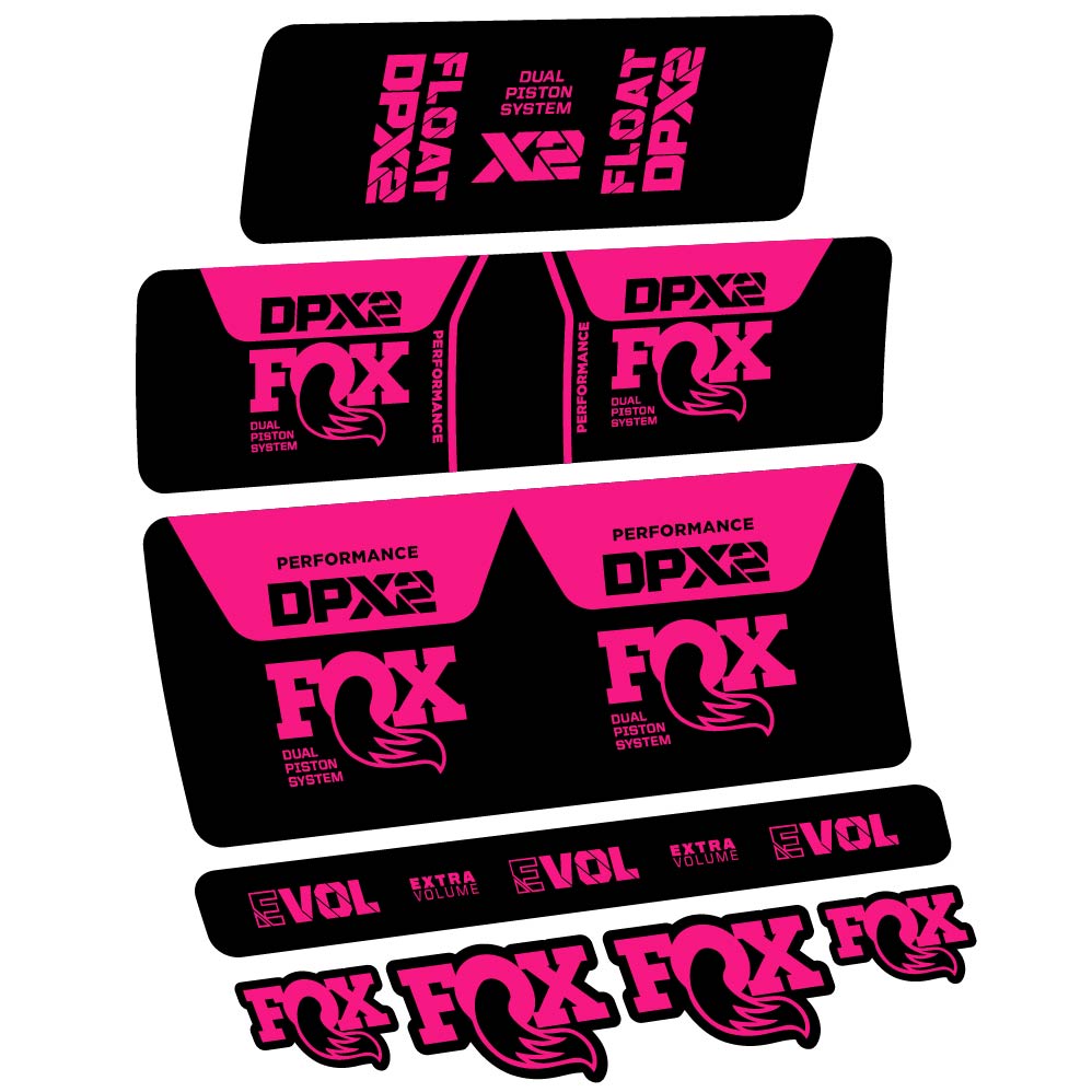 Decal Fox DPX2 Performance 2021, Shock Absorber, bike sticker vinyl