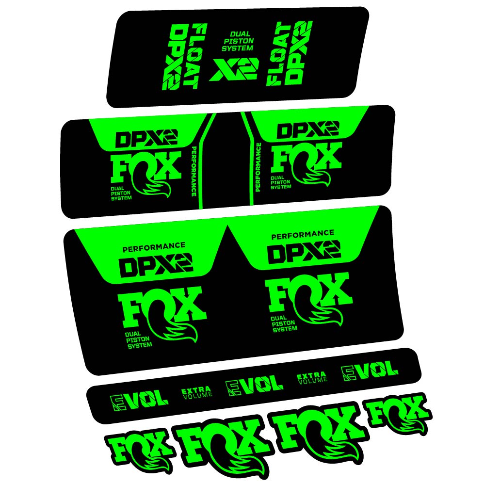 Decal Fox DPX2 Performance 2021, Shock Absorber, bike sticker vinyl