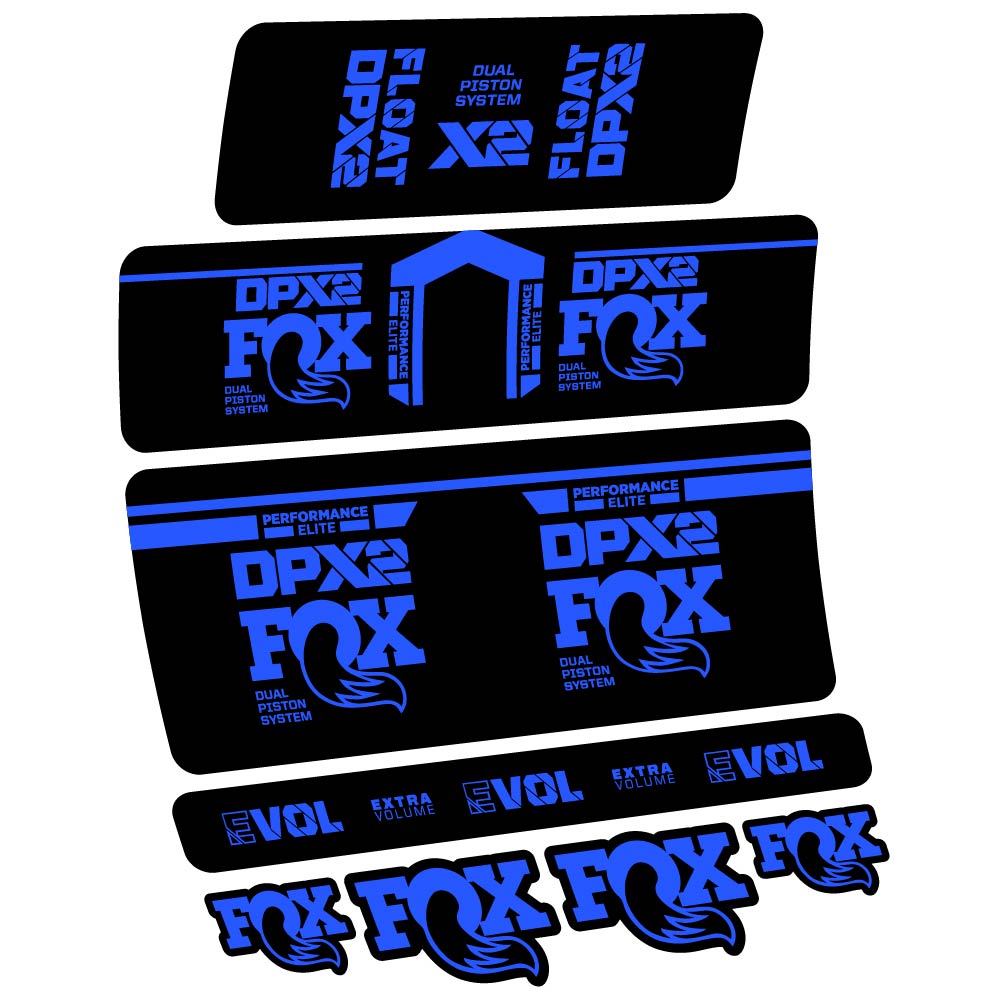 Decal Fox DPX2 Performace Elite 2021, Shock Absorber, bike sticker vinyl