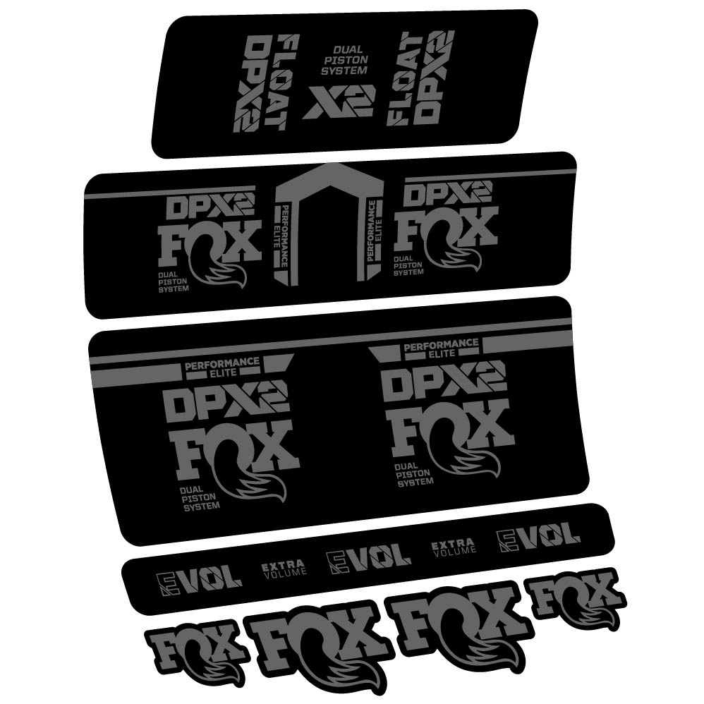 Decal Fox DPX2 Performace Elite 2021, Shock Absorber, bike sticker vinyl