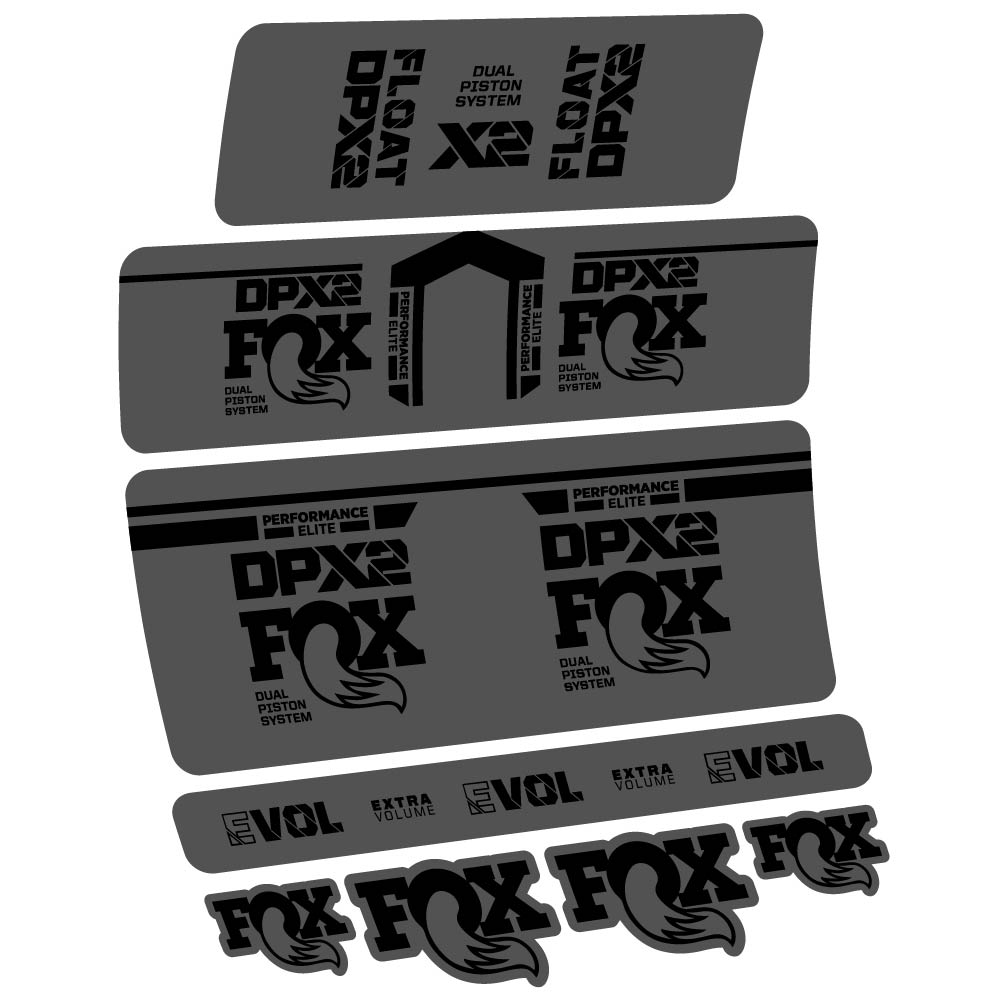 Decal Fox DPX2 Performace Elite 2021, Shock Absorber, bike sticker vinyl