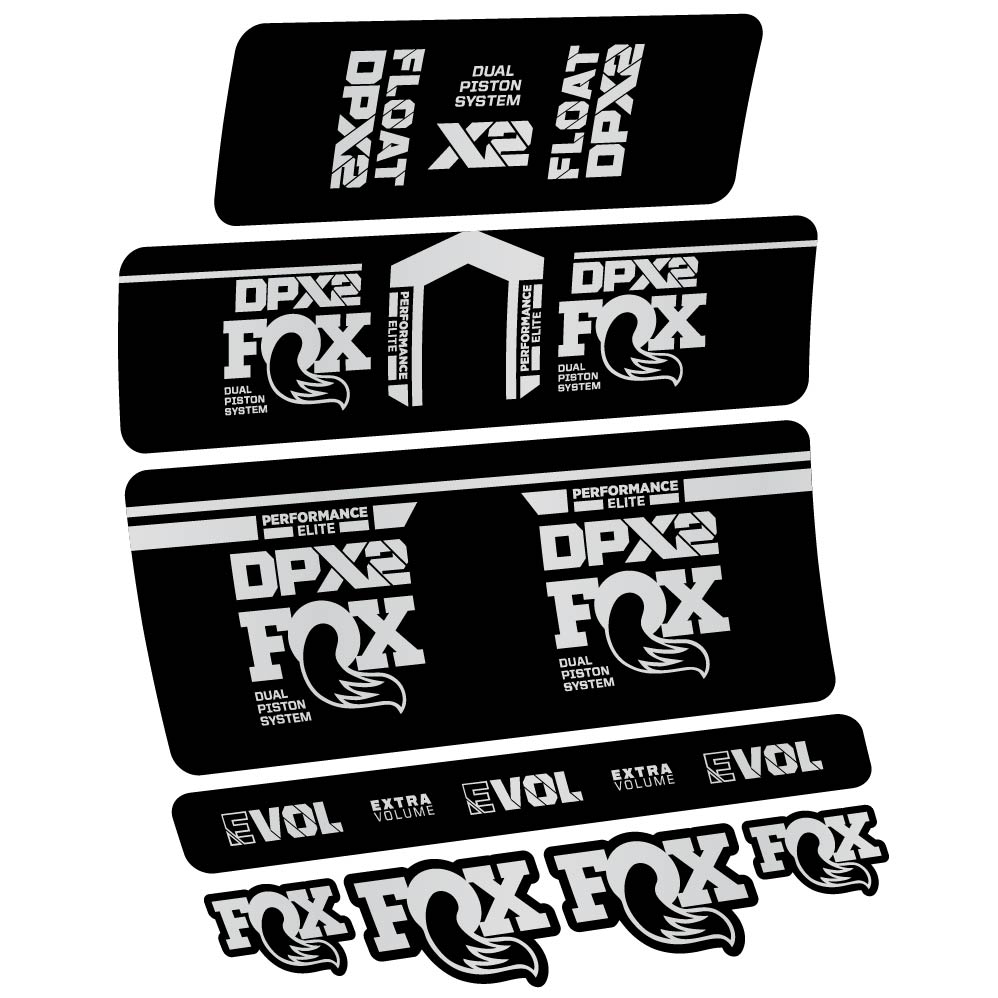 Decal Fox DPX2 Performace Elite 2021, Shock Absorber, bike sticker vinyl