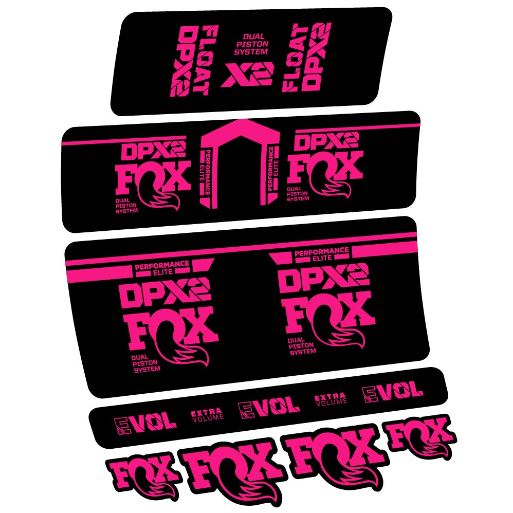Decal Fox DPX2 Performace Elite 2021, Shock Absorber, bike sticker vinyl