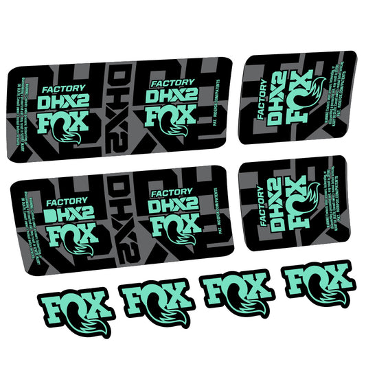 Aufkleber Fox DHX2 Factory, Rear Shox, Fahrradaufkleber Vinyl