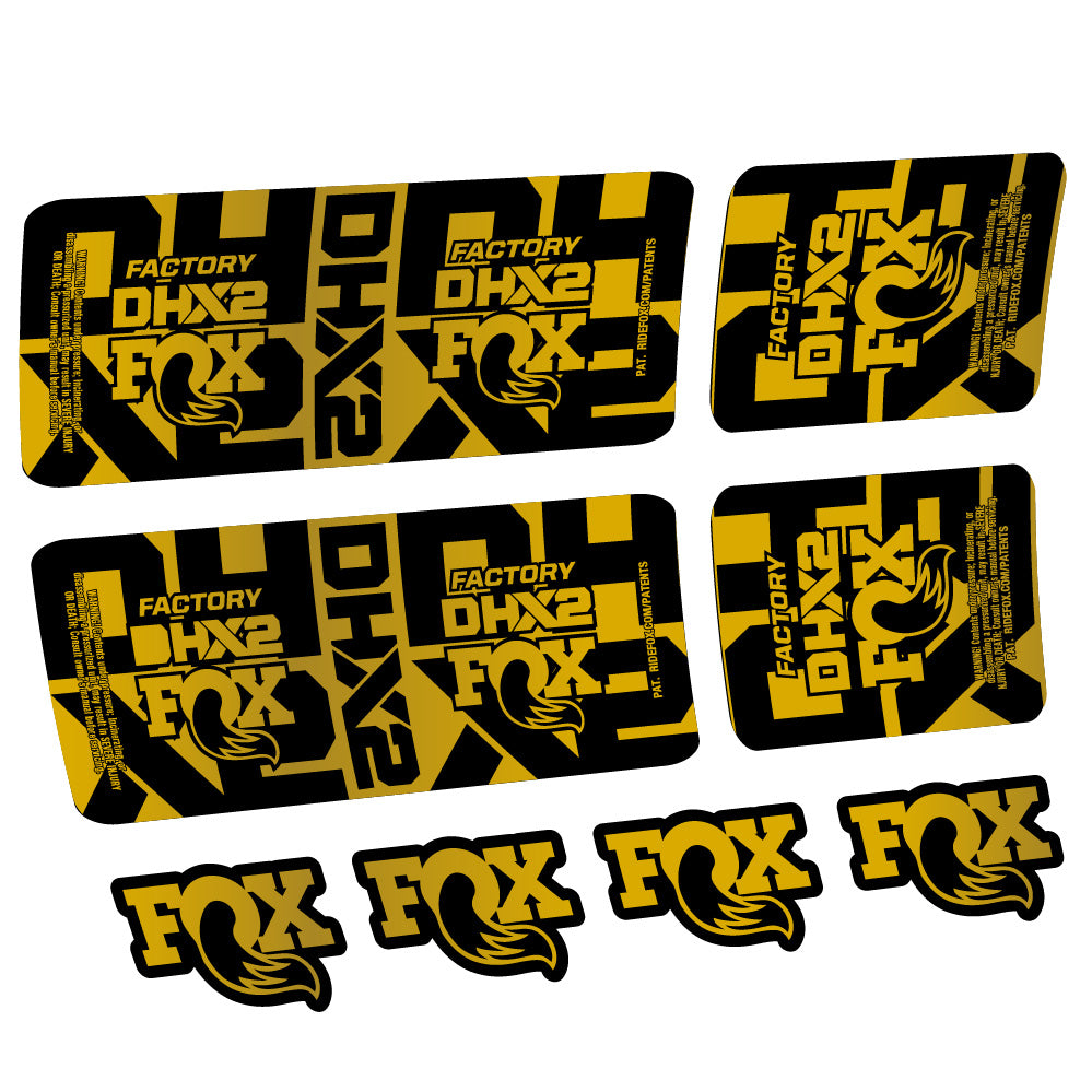 Aufkleber Fox DHX2 Factory, Rear Shox, Fahrradaufkleber Vinyl