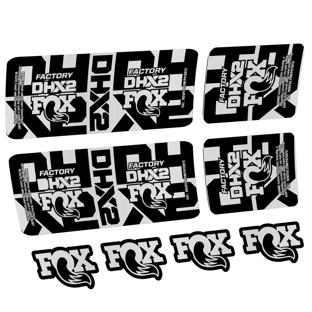 Aufkleber Fox DHX2 Factory, Rear Shox, Fahrradaufkleber Vinyl
