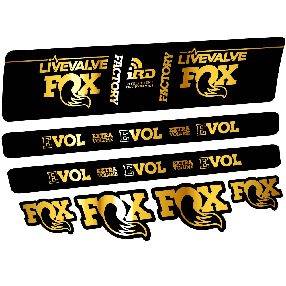 Decal Fox DPS LiveValve 2019, Shock Absorber, bike sticker vinyl