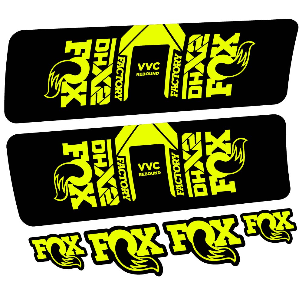 Decal Fox DHX2 Factory 2021, Shock Absorber, bike sticker vinyl